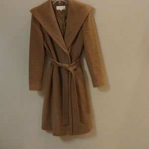 Calvin Klein Camel Wool Coat, size 4